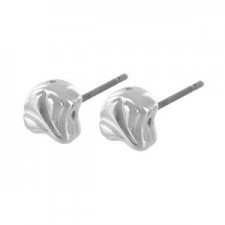 Cymbal ™ DQ metal Earpin Limani for Ginko beads - Antique silver